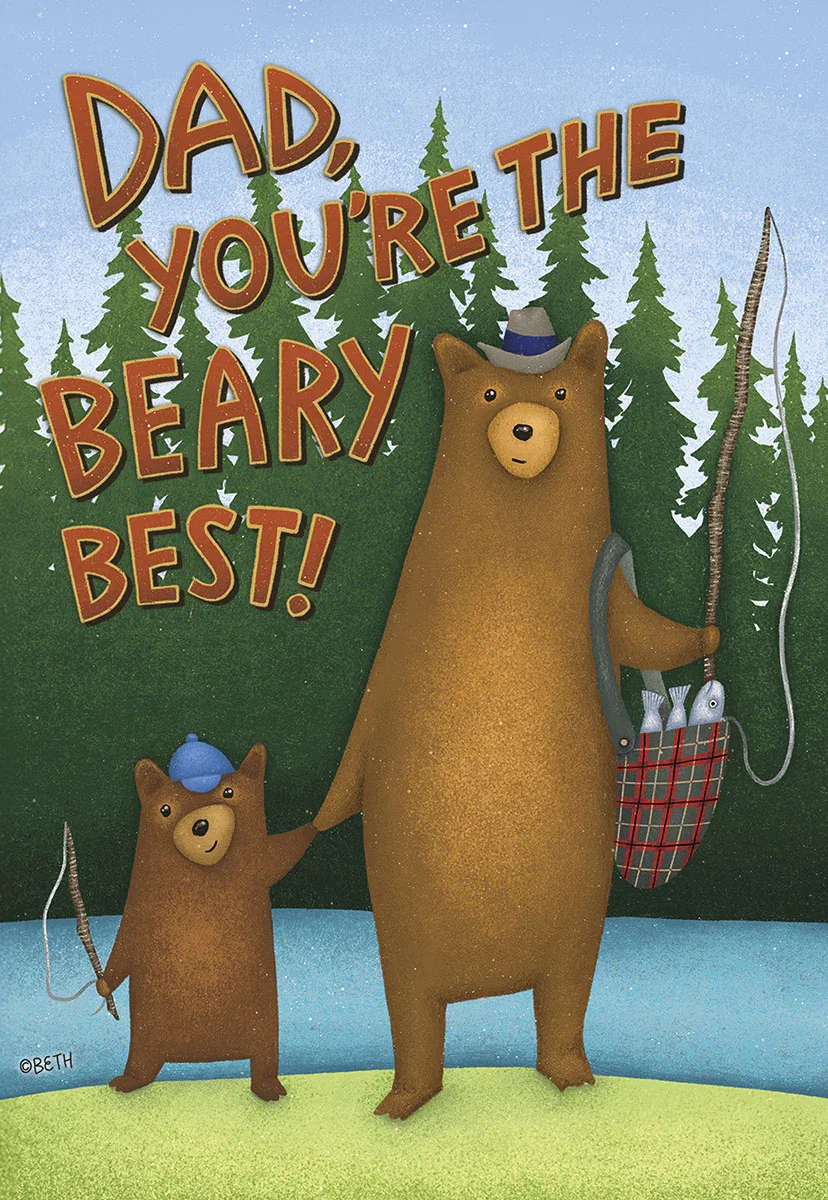 Image of Beary Best Catch | Heartfelt Father's Day Greeting Card