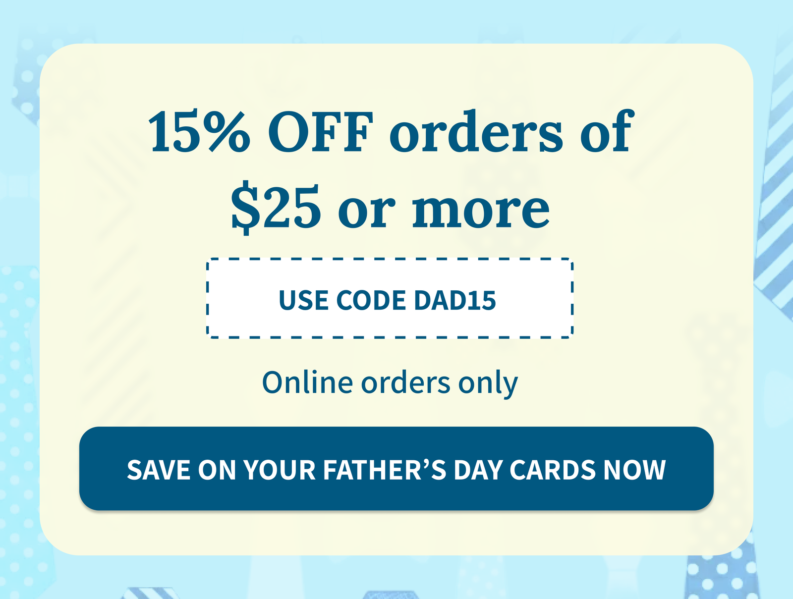 Save on your Father’s Day cards now