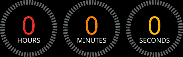 Countdown clock to the end of the day