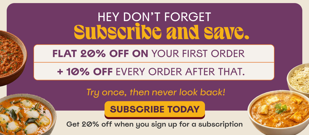 Subscribe and save.
