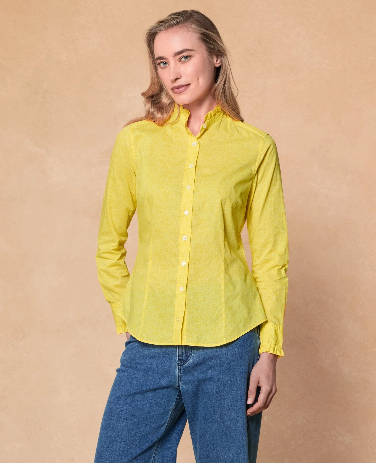Image of Mimi Frill Shirt - Liberty Print Annabella