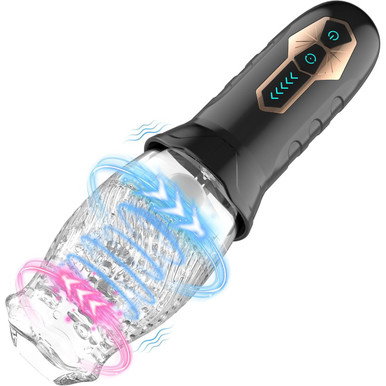 Rechargeable Vibrating Stroker with 10 Vibration and 5 Rotating Modes