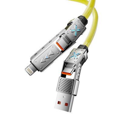 4-in-1 Multi USB Car 240W Fast Charging Cord (1- or 2-Pack)