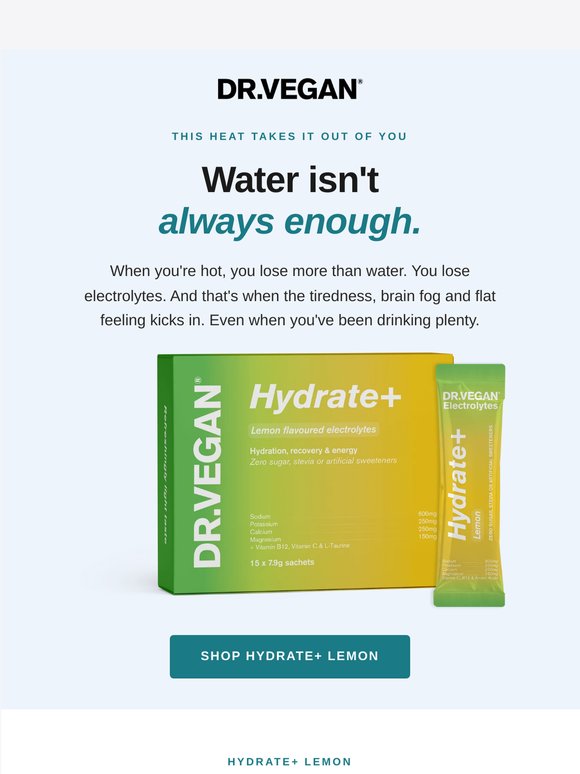 Hydration isn’t just about water