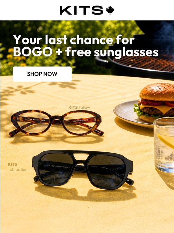 [LAST CHANCE] BOGO + free sunglasses
