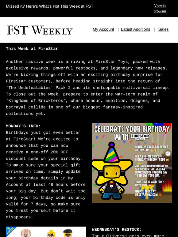 🔥⭐ FST Weekly: Heroes, Dragons & Exclusive FireStar Surprises