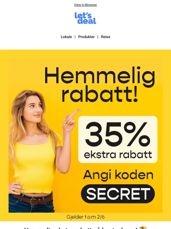 ??% rabatt på favorittene 🤩