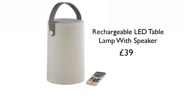 Rechargeable LED Table Lamp With Speaker