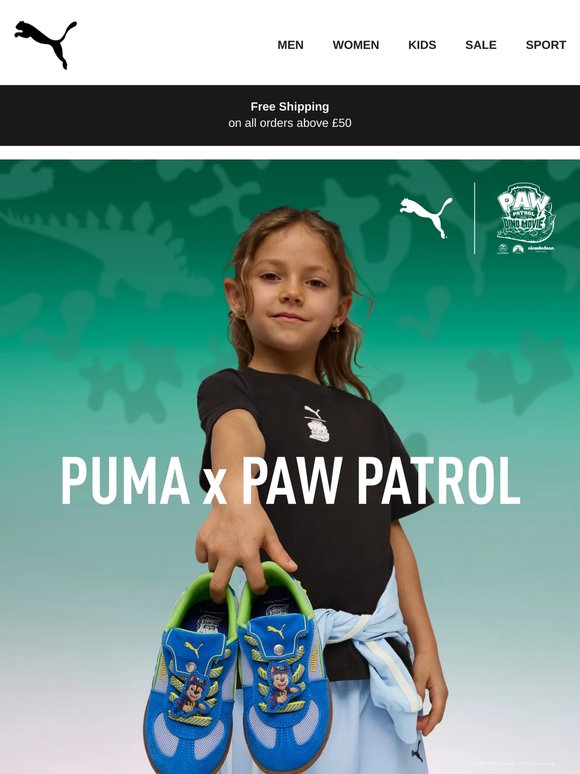 PUMA x PAW PATROL: Adventure Starts Here