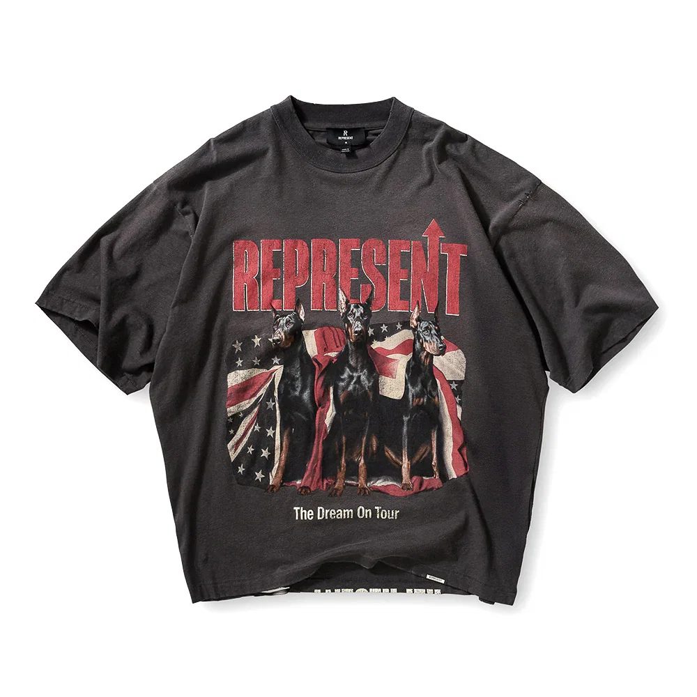 Image of Represent Dream On Tour SS Tee - Sun Fade Grey