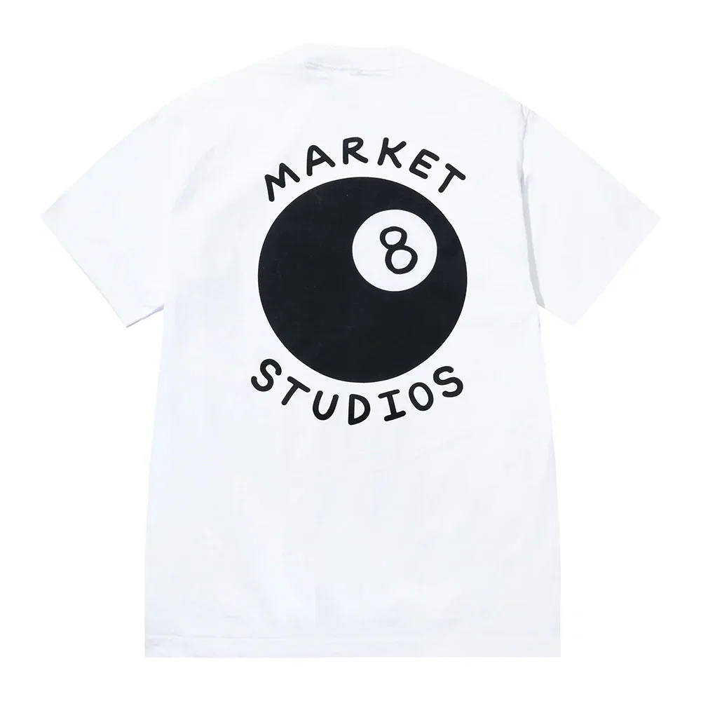 Image of Market Studios Eight Ball SS Tee - White