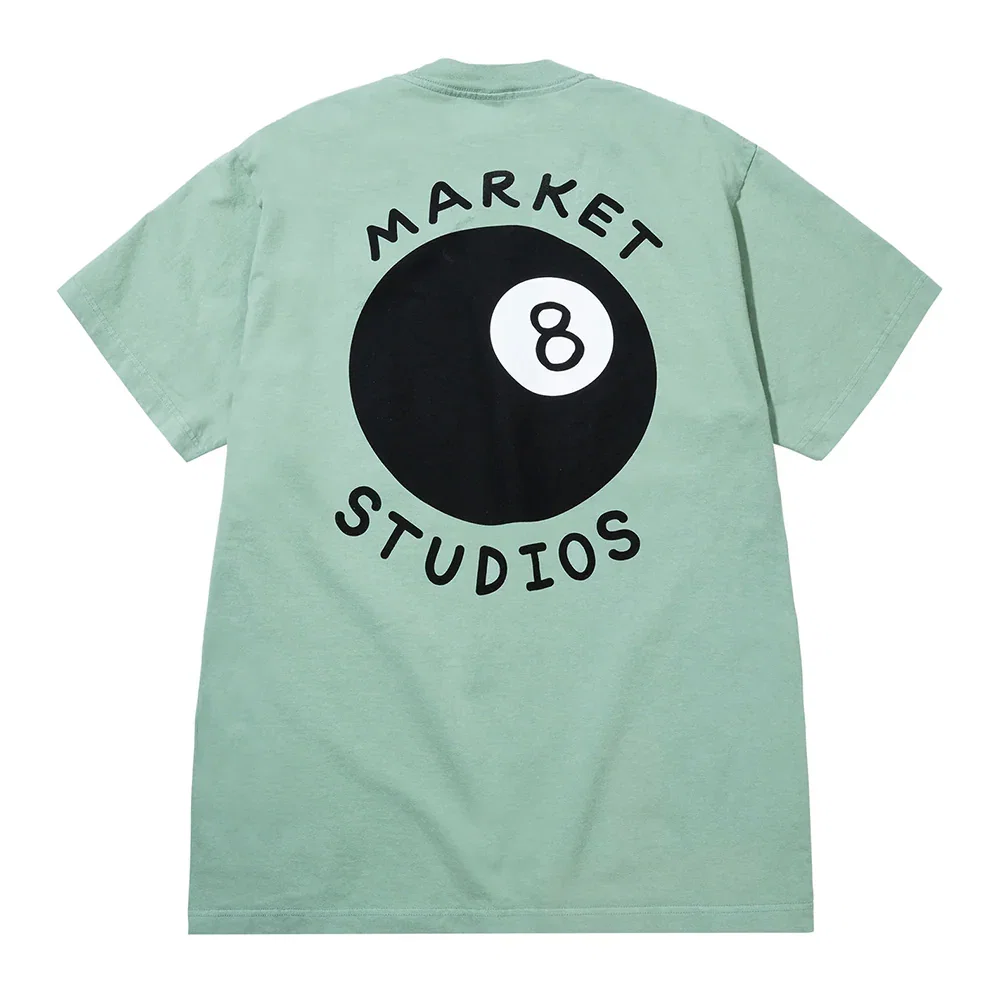 Image of Market Studios Eight Ball SS Tee - Malachite Green