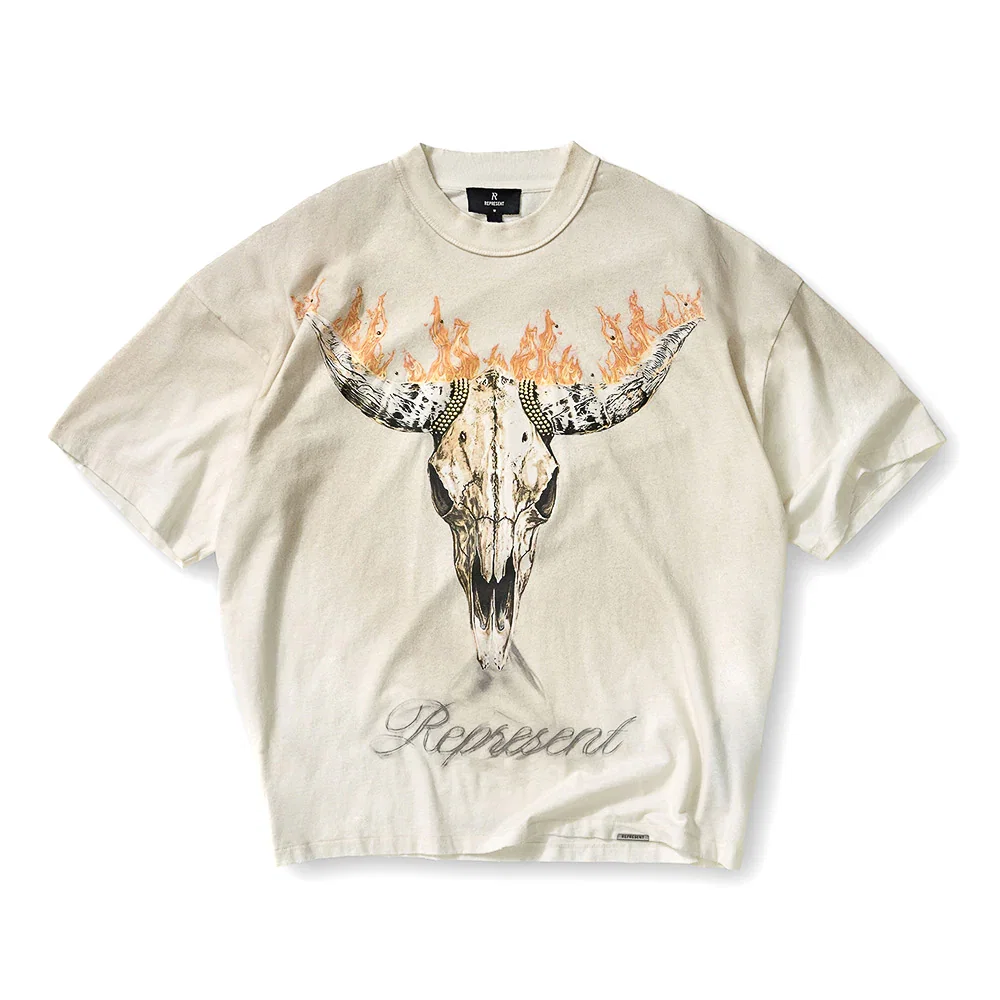 Image of Represent British Cowboys SS Tee - Washed Ecru