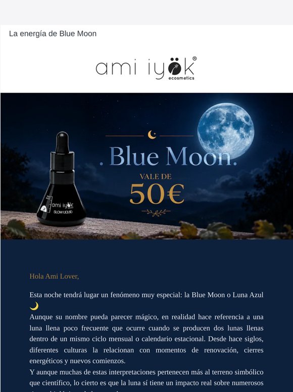 VALE de 50€ por la Blue Moon