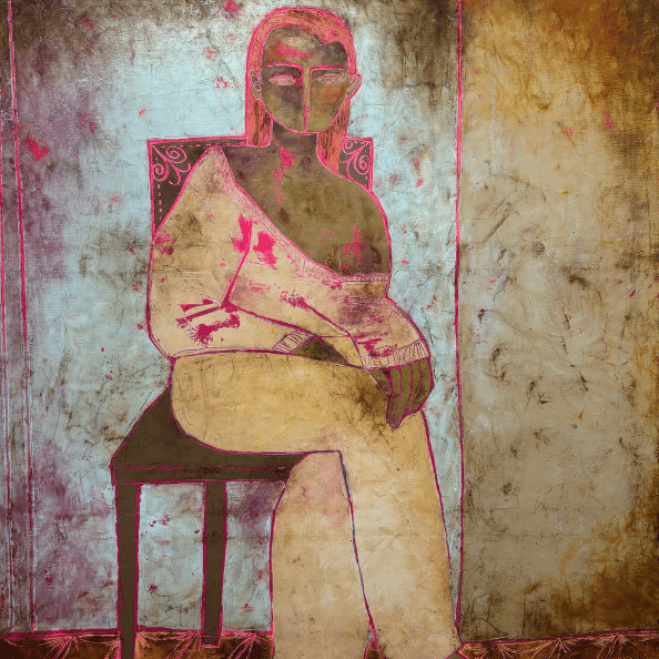 painting of a female figure