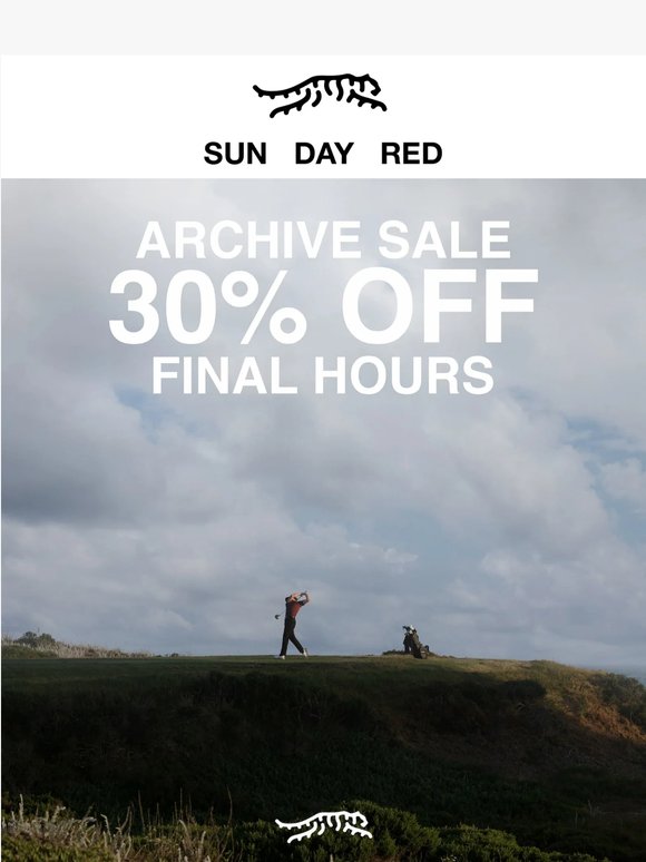 Final Hours. 30% Off Select Styles Ends Tonight.