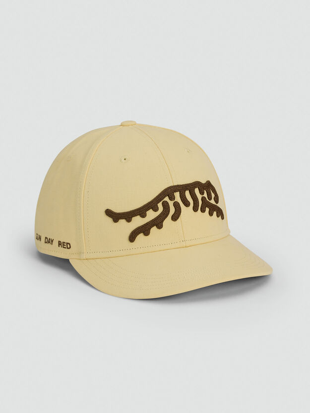 Jupiter Chain Stitch 6 Panel Snapback - Dusty Yellow