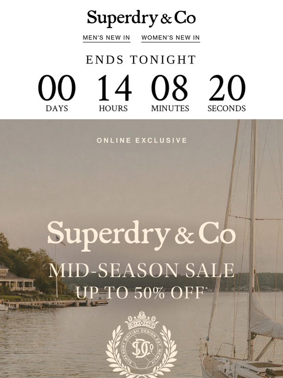 Sale Ends Tonight: Up to 50% Off