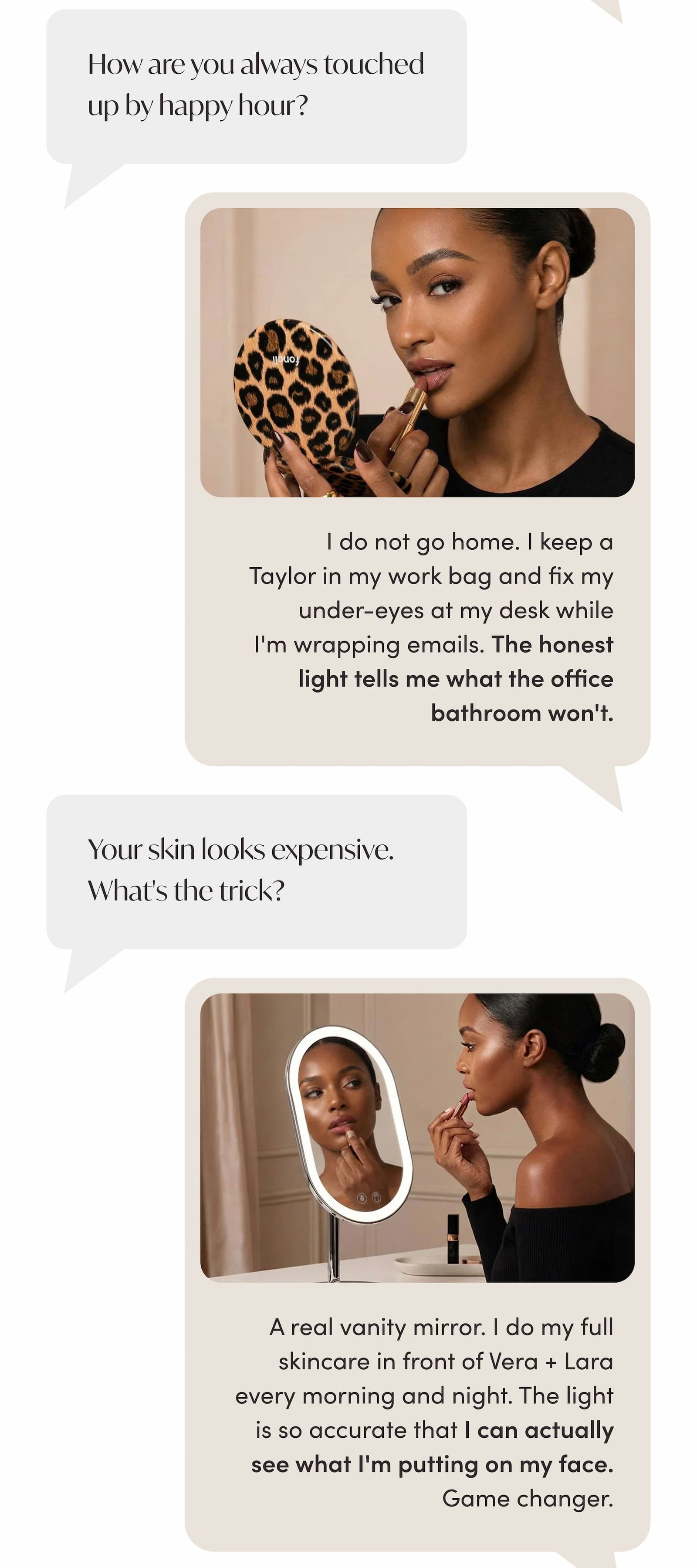 your skin looks expensive, what's the trick?