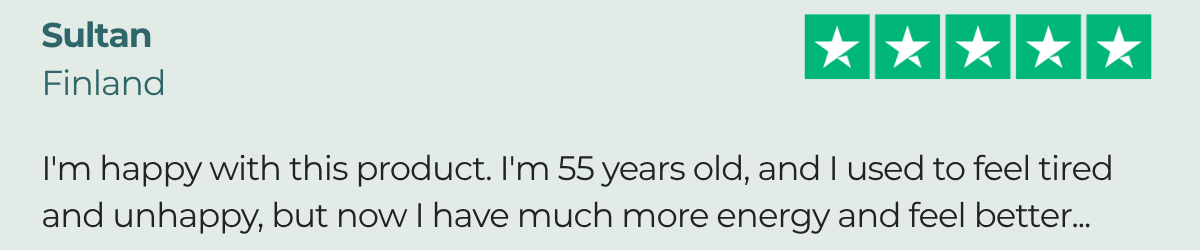 NMN Review: I'm 55 years old and I used to feel tired and unhappy, but now I have much more energy and feel better