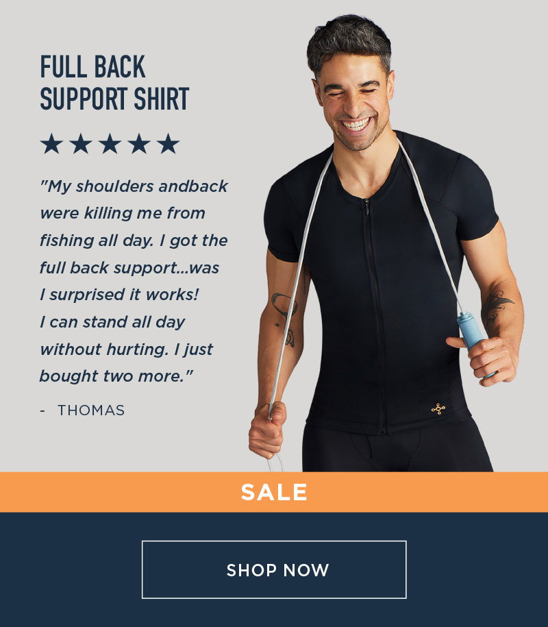 FULL BACK SUPPORT SHIRT SALE SHOP NOW