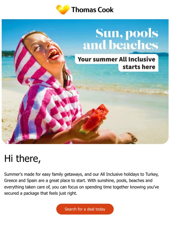 Your summer All Inclusive starts here