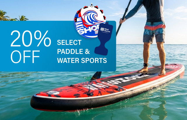 20% OFF Select Paddle & Water Sports - Shop Now