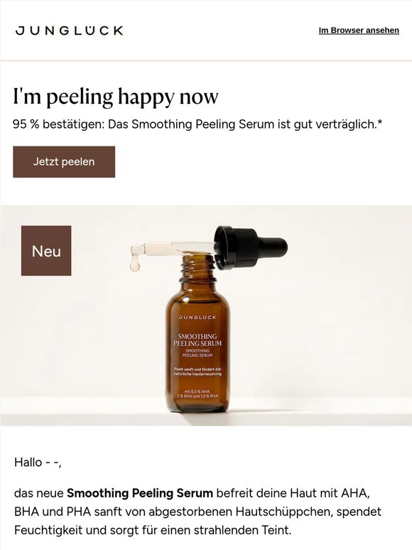 Das neue Smoothing Peeling Serum