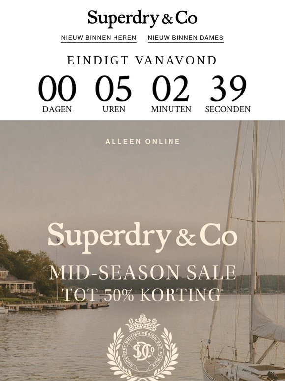 Laatste uren: tot 50% korting