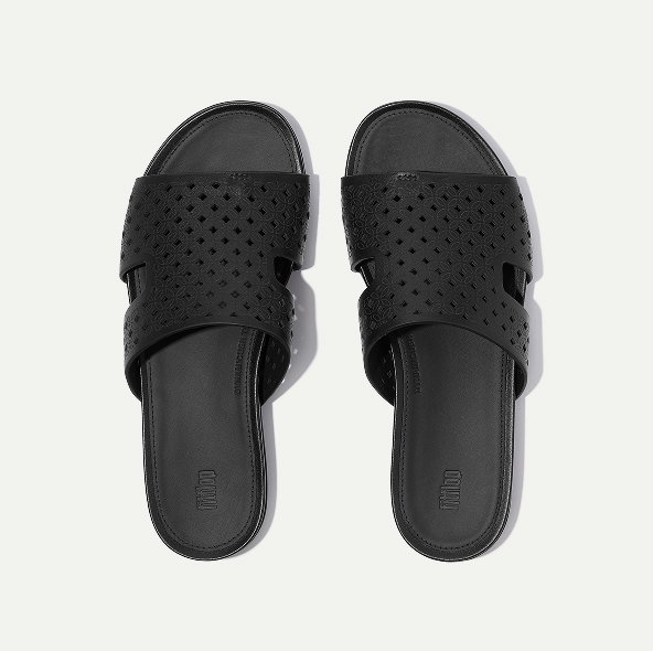 GRACIE Perf-Leather H-Bar Slides