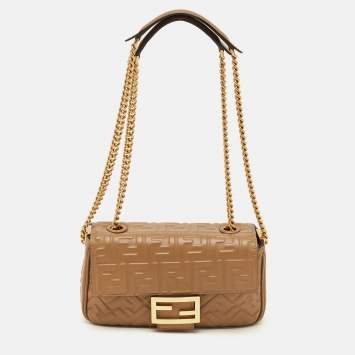 FF Logo Brown Zucca Embossed L