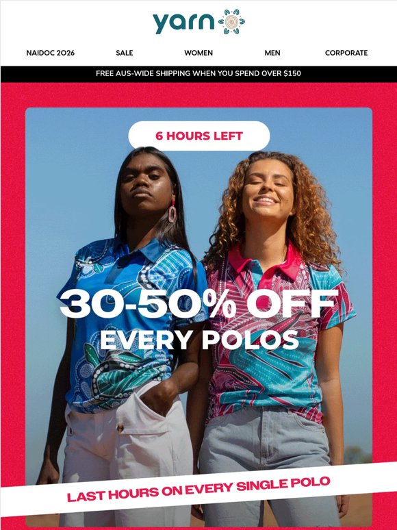 Final Hours on Every Polo at 30-50% off ⚡