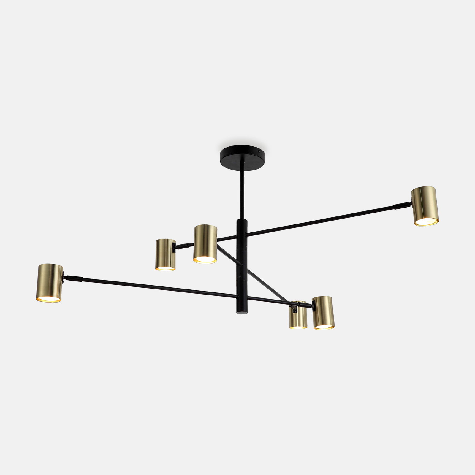 Lampa wisząca czarno-złota PEDRO