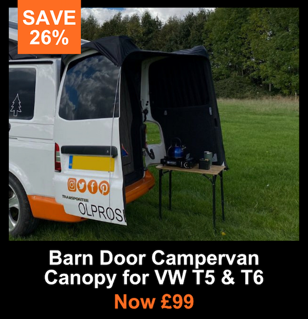 Barn Door Campervan Canopy for VW T5 & T6