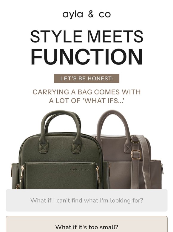 Style Meets Function. Meet the Ayla Mini.