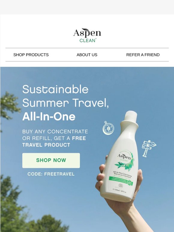 Travel Lighter This Summer with a FREE Travel Size Product 🌿