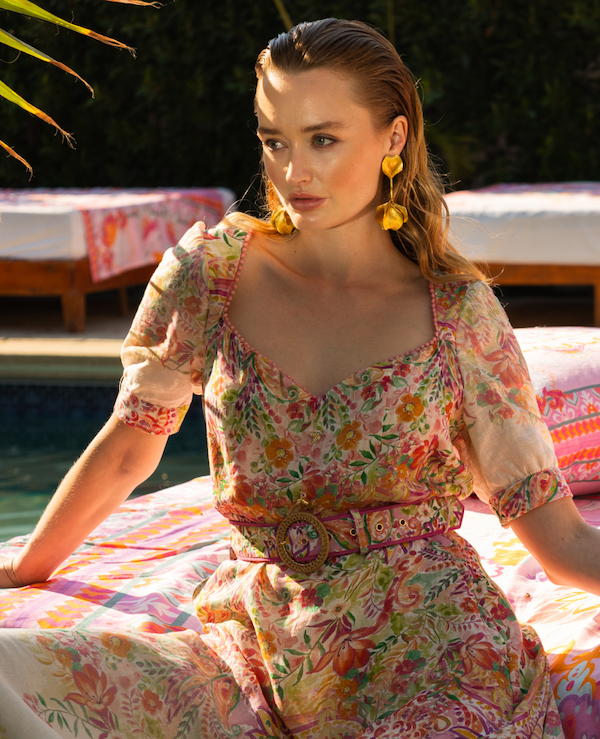 Kara Linen Maxi Dress