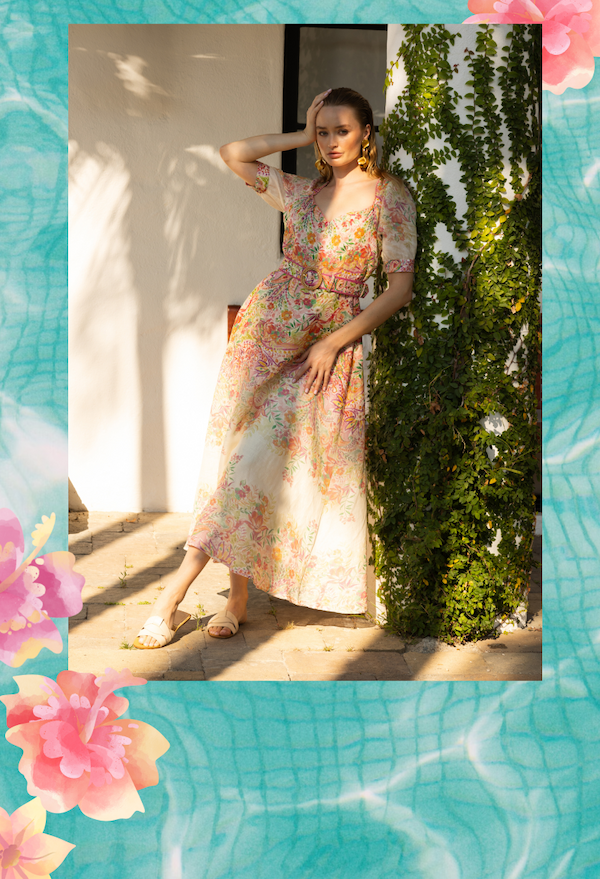 Kara Linen Maxi Dress