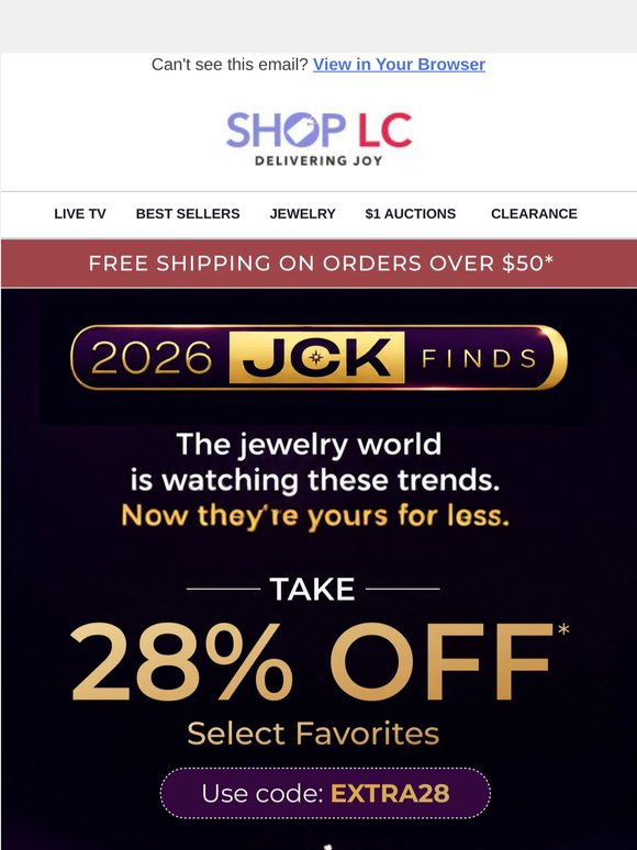 ✨ Straight from JCK to Your Jewelry Box — 28% OFF