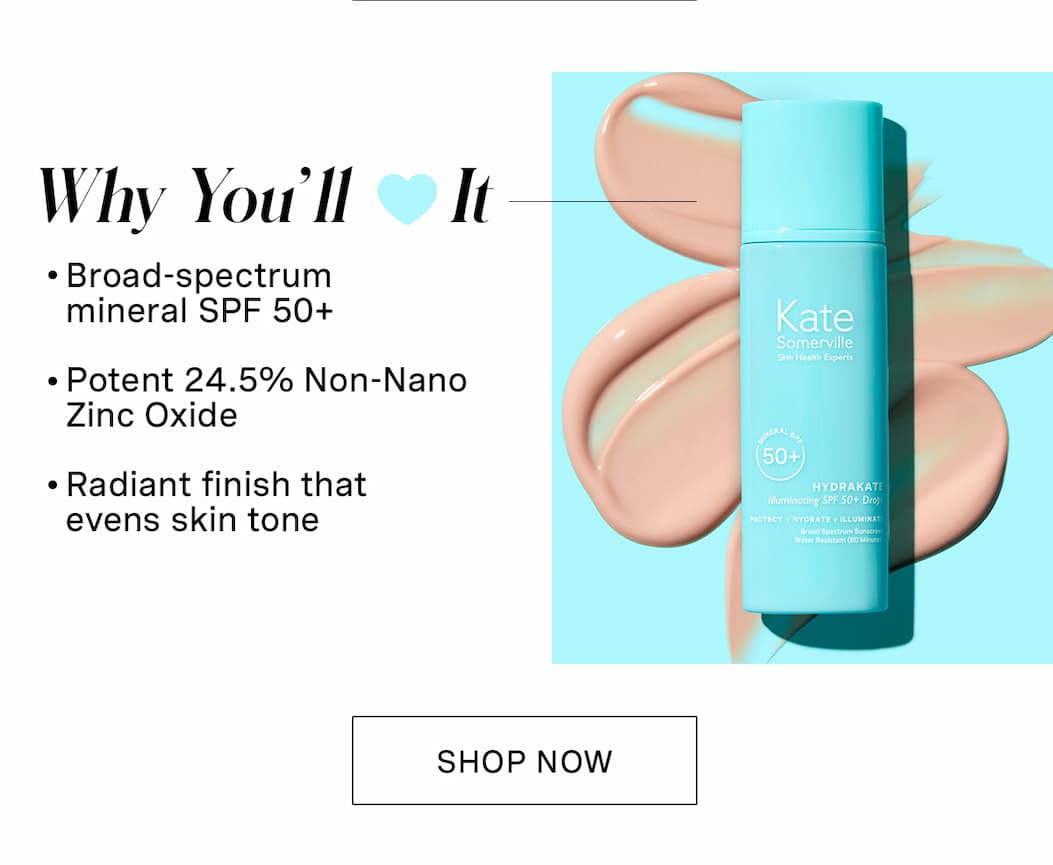 Why You'll Love It | Broad-spectrum mineral SPF 50+ | Potent 24.5% Non-Nano Zinc Oxide | Radiant finish that evens skin tone | SHOP NOW