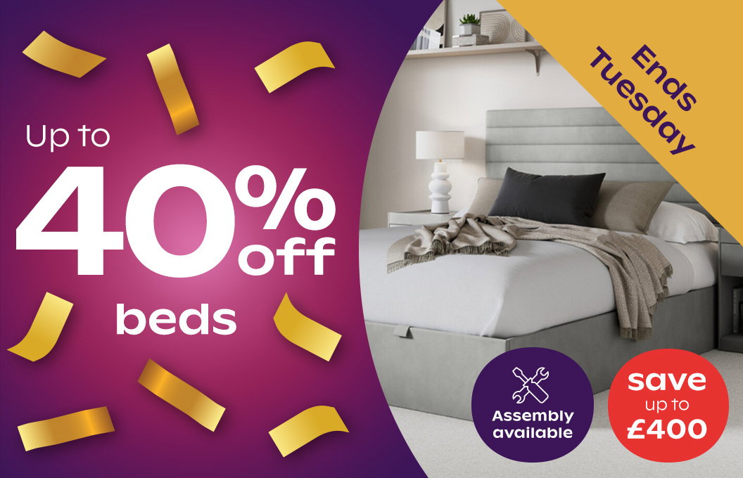 Extra 20% off beds when bought with a mattress