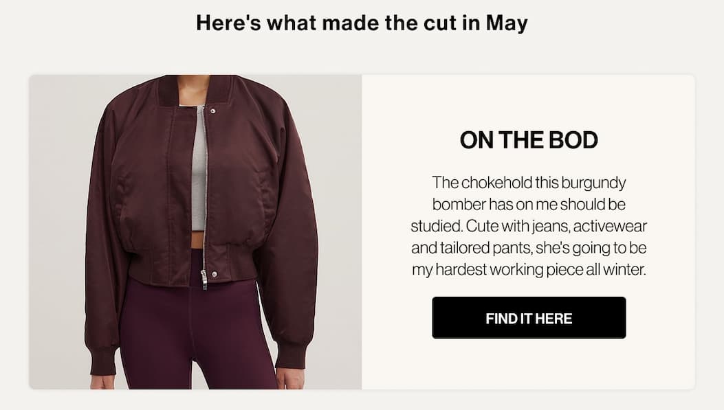 On the Bod | Find it here