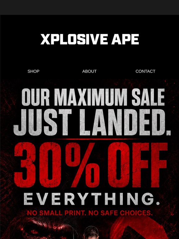 30% OFF EVERYTHING! 🔥