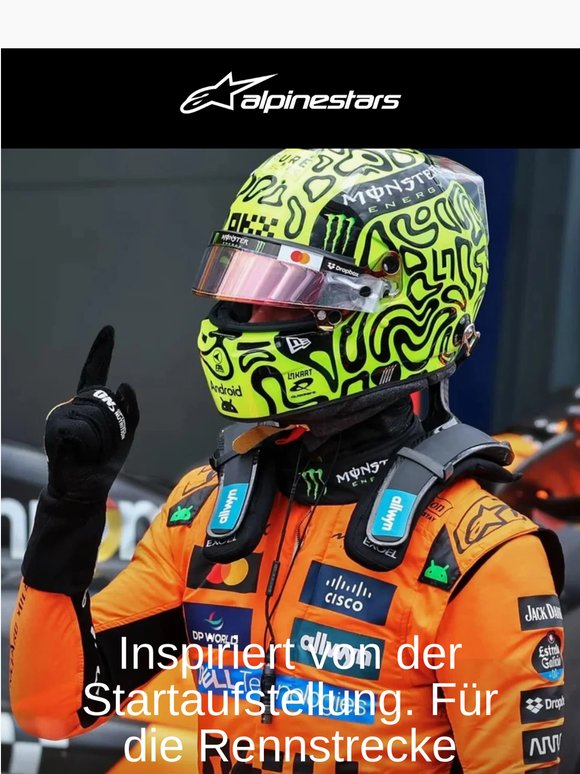 Inspiriert von der F1-Startaufstellung. Für Sie entwickelt