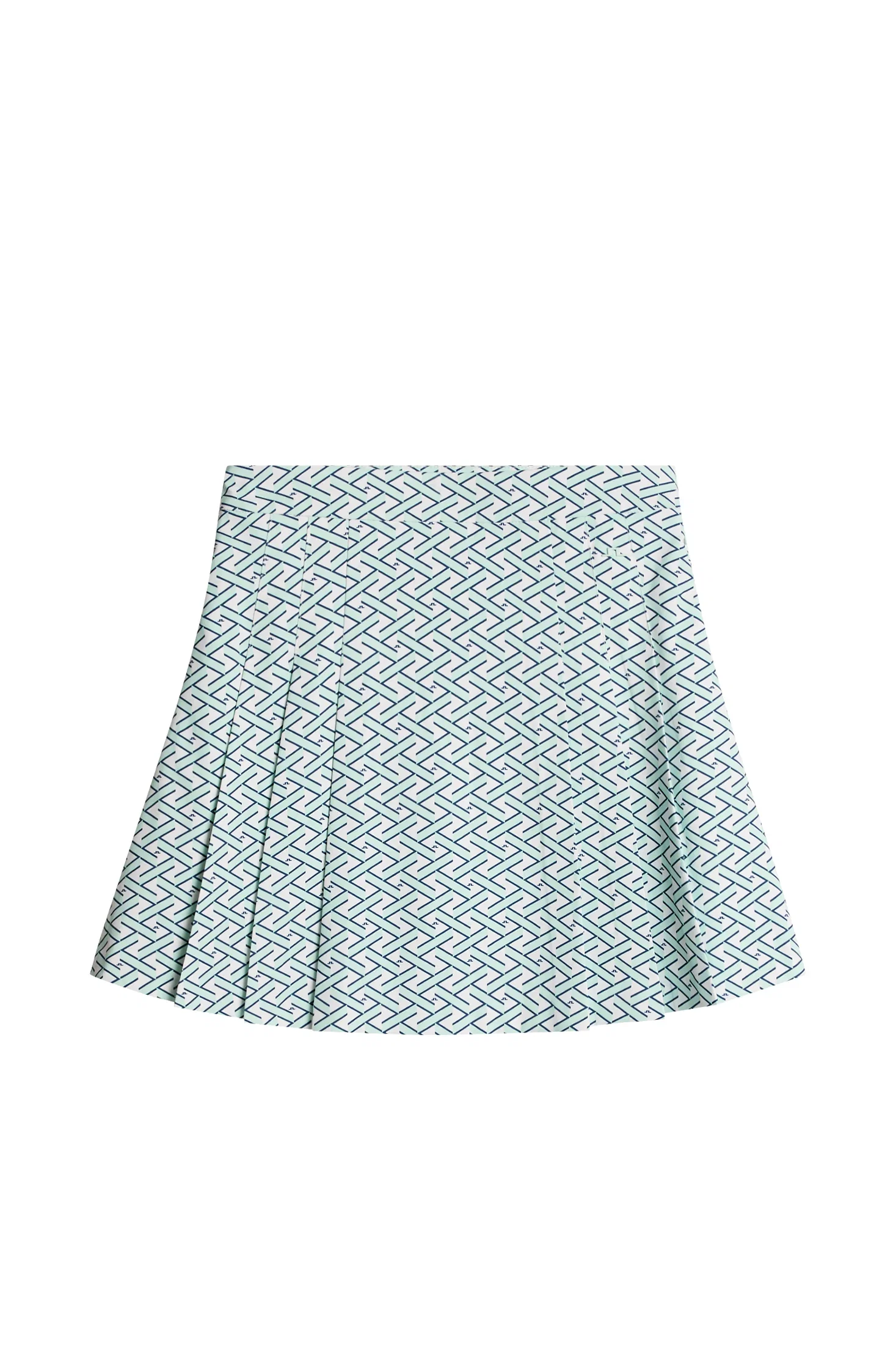 Image of Alesia Print Skirt / Ladder White Bay S