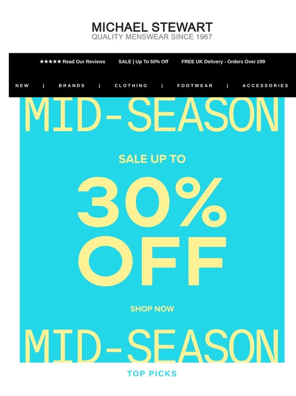 MID-SEASON SALE | 30% OFF