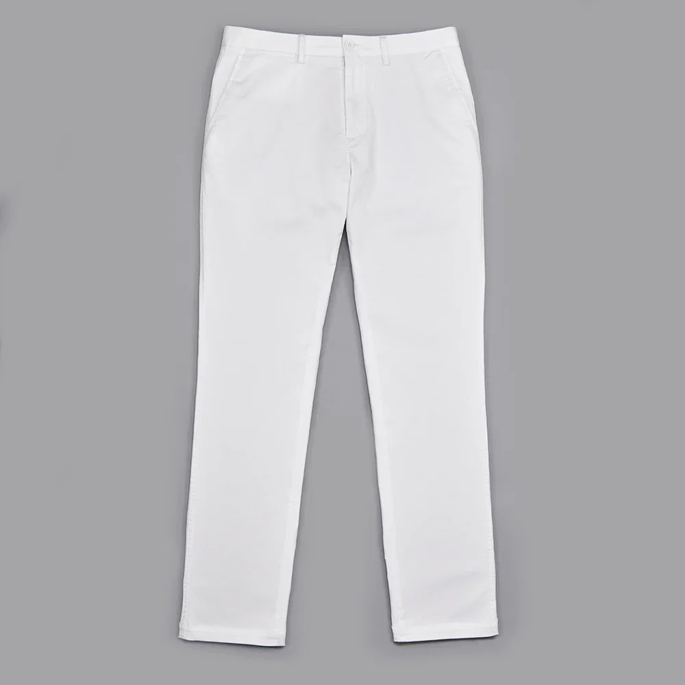 Image of Slim Fit Chinos - White
