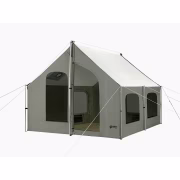 Kodiak Canvas Stove-Ready 6-Person 10 x 10 Cabin Lodge Tent