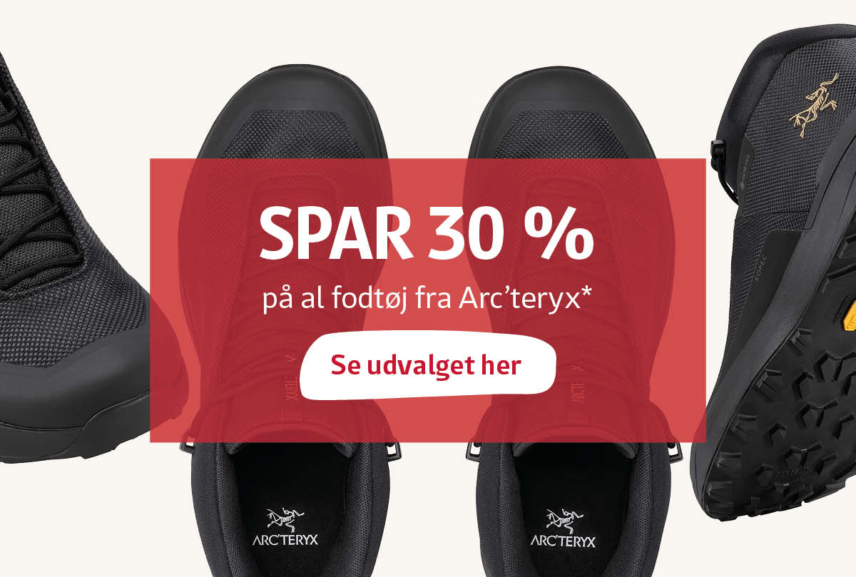 Spar 30 % på fodtøj fra Arcteryx - se udvalget her