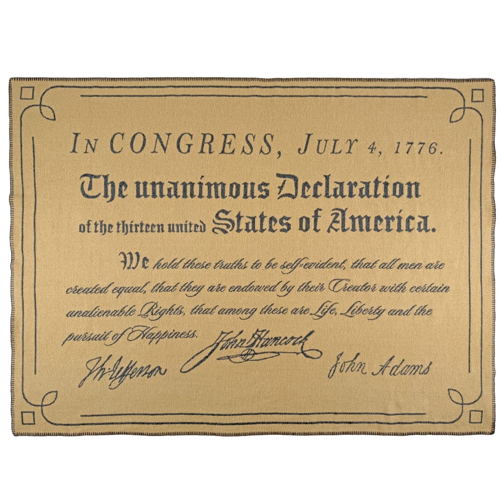 Image of North Star Declaration of Independence Throw